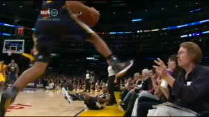 Basketballer Flies Into Fan's Face