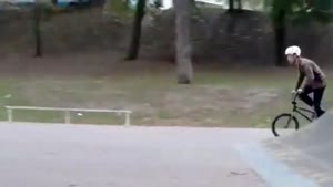 BMX Ramp Jump Fail