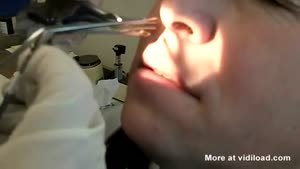 Guy Get's Nose Professionally Picked