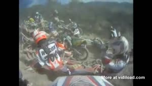 Major Dirt Bike Pile Up