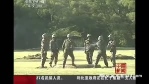 Chinese Soldiers Play With Granate