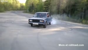 Lada Burnout Fail