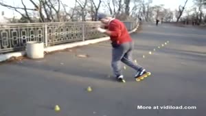 Grandpa Is A Roller Blading King