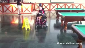 Handicapped Kid Drifting Like A Pro