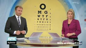 Special Eye Test On Swedish TV