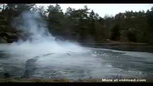 Fireworks under ice