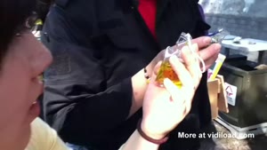 Live turtles used as keychains in China