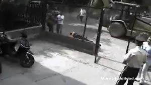 Motorcylce Fails To Brake