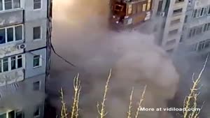 Building Collapses After Gas Explosion