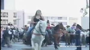 Chick Thrown Off Horse