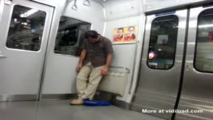 Sleepy Guy On The Subway