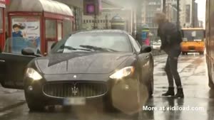 Maserati Encounters Bus