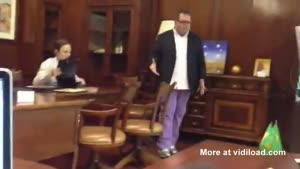 Angry Man Goes Crazy In Furniture Store