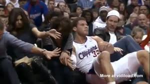 NBA Player Crashes Into Fans