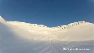 Snow Mobile Riders Get In Trouble With An Avalanche