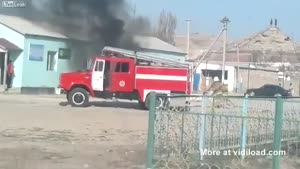 Car Explodes Near The Owner