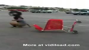 Shopping Trolley Stunt Gone Wrong