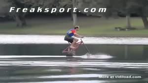 Riding A Bicycle On The Water