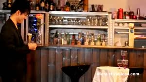 Asian Magician Removes Tablecloth Without Using His Hands
