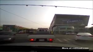 Frustrated Driver Enters Gas Station