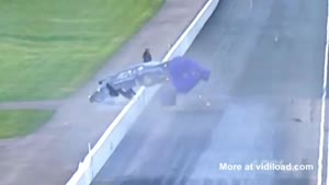 Dragster Crashes Into Camera