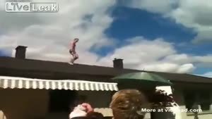 Using The Roof As Diving Board