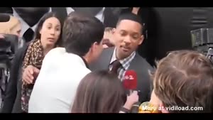 Reporter Kisses Will Smith On The Lips
