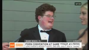 Adult Convention Next To High School Prom