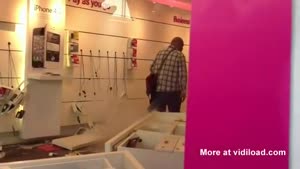 Angry Man Goes Crazy In T-Mobile Store