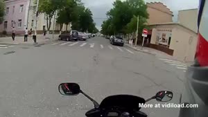 Head-On Collision Sents Motorcyclist Flying