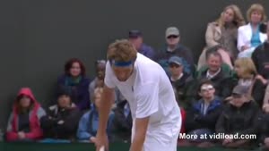 Line Judge Keeps A Very Close Eye On The Ball