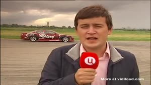 Reporter Gets Hit By Drifting Car