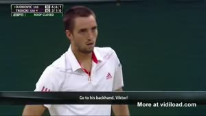 Fan Gives Tennis Player Good Tip