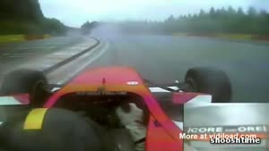 Amazing Reflexes Save Racer From Crashing