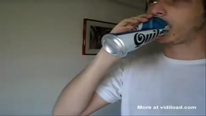 Guy Imitates Lamborghini Sounds With Beer Can