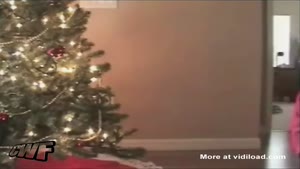 1 Year Old Throwing Balls In The Chrismas Tree