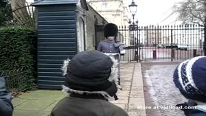 Guard 'Kindly' Asks Kid To Get Off The Fence