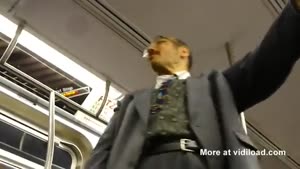 Crazy Guy In New York City Subway