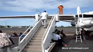 Refueling An Airplane In Congo