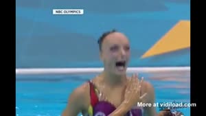 Olympic Swimmer Appears To Be A Zombie