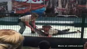 Alligator Catches Zookeeper
