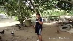 Guy Magically Attracts Chickens