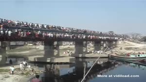 Crowded Train Ride In Bangladesh