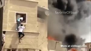 Hero Saves Child From Burning Building