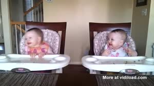 Cute Baby Girls Dance To Daddy's Guitar