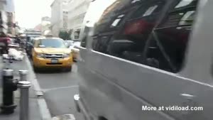 Blonde Girl Goes Crazy In NYC
