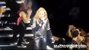 Madonna Falls On Stage