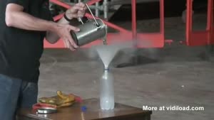 Liquid Nitrogen Vs. A Lot Of Ping Pong Balls