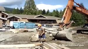 Construction Workers Having Fun