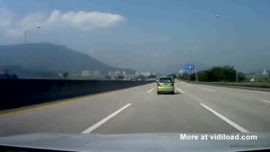 Uncautious Driver Causes Little Green Car To Crash